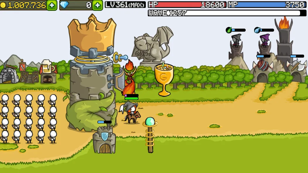 Grow Castle - Tower Defense (Гроу Касл)  [МОД Unlimited Money] Screenshot 5