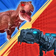 Скачать взлом Dinosaur Monster Fight Battle (Бамбам Монстр Против 100 Дверей)  [МОД Бесконечные монеты] - последняя версия apk на Андроид