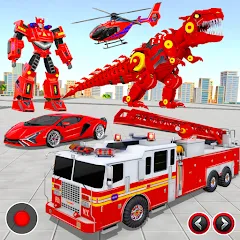 Взломанная Fire Truck Robot Car Game  [МОД Меню] - стабильная версия apk на Андроид