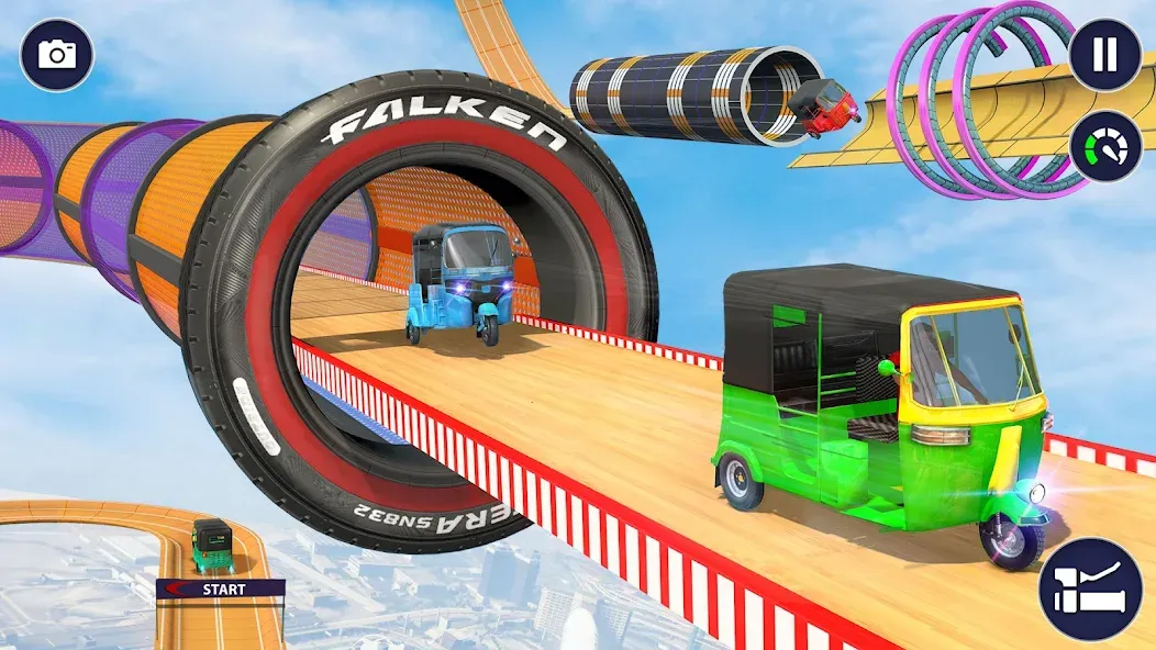 Tuk Tuk Auto Rickshaw Games 3D (Тук Тук Автомобильные рикши игры 3D)  [МОД Много денег] Screenshot 5