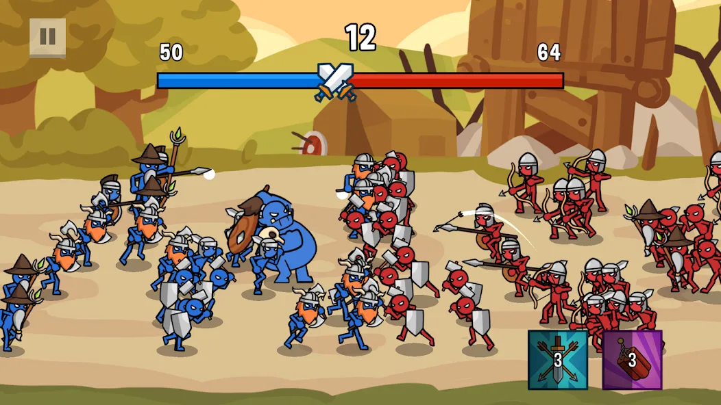 Stick Battle: War of Legions (Стик битва)  [МОД Unlimited Money] Screenshot 1