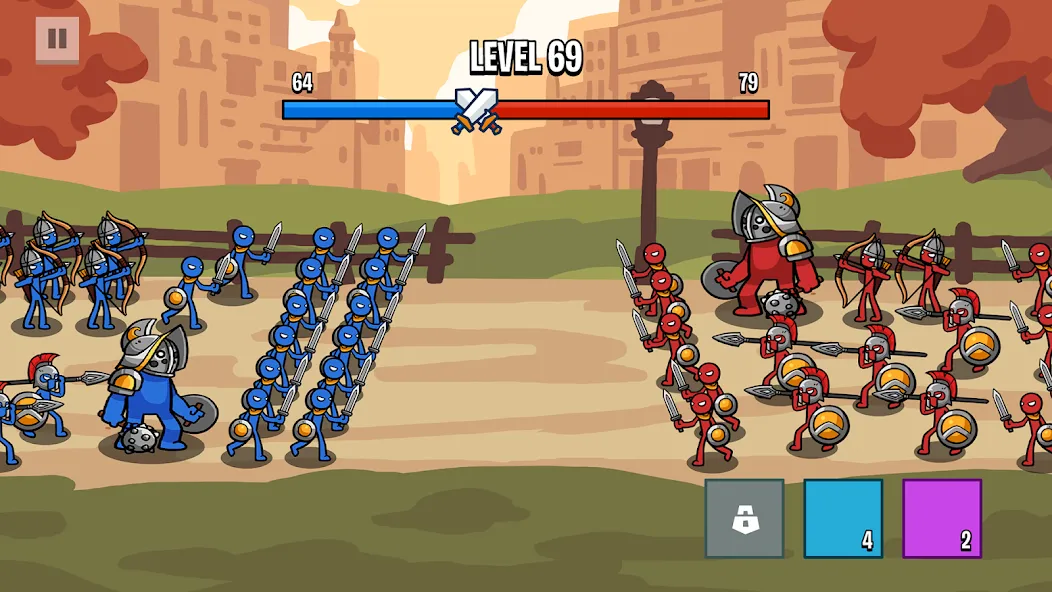 Stick Battle: War of Legions (Стик битва)  [МОД Unlimited Money] Screenshot 2