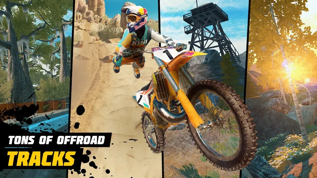 Dirt Bike Unchained: MX Racing (Дерт Байк Анчейнд)  [МОД Все открыто] Screenshot 2