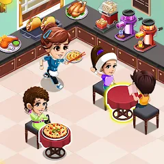 Взломанная Cooking Restaurant Kitchen (Кукинг Ресторан Китчен)  [МОД Unlimited Money] - стабильная версия apk на Андроид