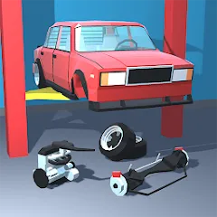 Скачать взломанную Retro Garage - Car Mechanic  [МОД Menu] - последняя версия apk на Андроид