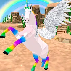 Взломанная Flying Unicorn Pegasus Games  [МОД Бесконечные деньги] - стабильная версия apk на Андроид