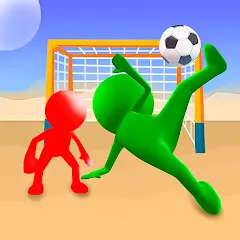 Взломанная Stickman Soccer Football Game  [МОД Unlimited Money] - полная версия apk на Андроид