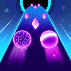 Взломанная Rolling Twins: Music Ball Rush (Роллинг Твинс)  [МОД Unlimited Money] - полная версия apk на Андроид