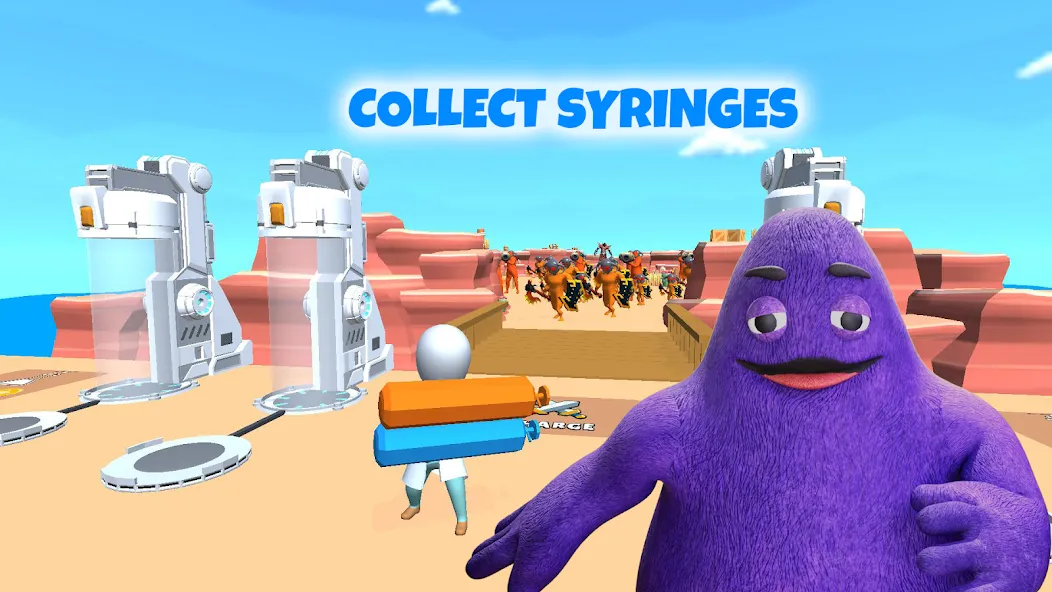 Grimace monster playground (Батл Плейграунд Монстерс)  [МОД Unlimited Money] Screenshot 1