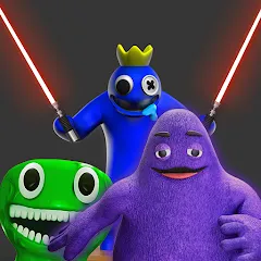 Скачать взлом Grimace monster playground (Батл Плейграунд Монстерс)  [МОД Unlimited Money] - последняя версия apk на Андроид