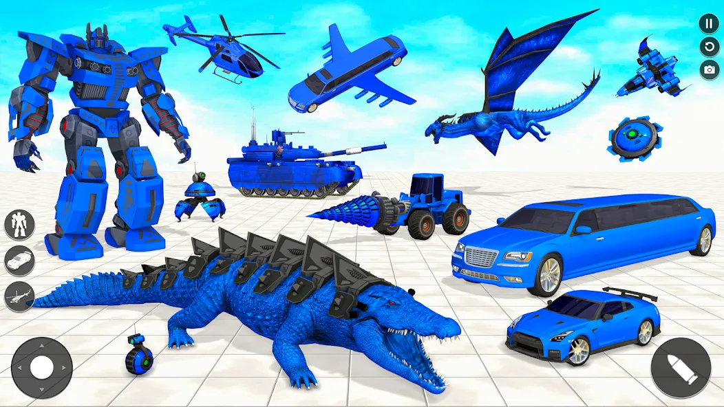 Crocodile Animal Robot Games  [МОД Меню] Screenshot 1