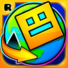 Взломанная Geometry Dash World (Геометри Дэш Ворлд)  [МОД Много монет] - последняя версия apk на Андроид