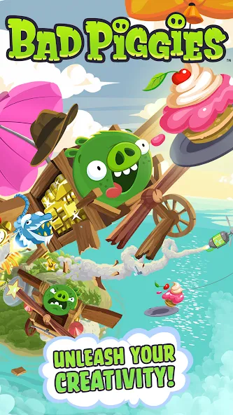 Bad Piggies (Бэд Пиггиз)  [МОД Меню] Screenshot 1