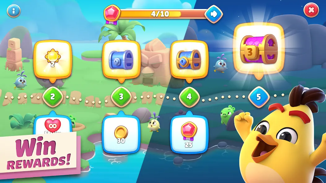 Angry Birds Journey (Энгри Бердс Джорни)  [МОД Все открыто] Screenshot 4