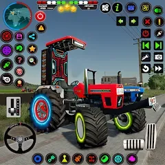 Взлом Indian Tractor Farming Games  [МОД Unlimited Money] - последняя версия apk на Андроид