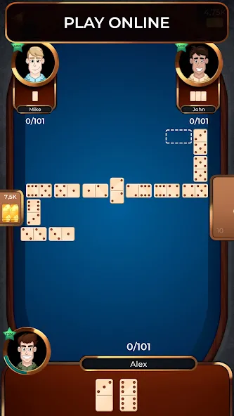 Dominoes Online  [МОД Много монет] Screenshot 1