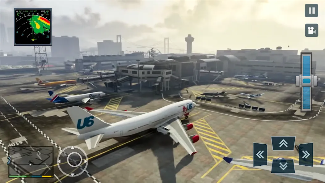 Real Plane Flying Simulator  [МОД Меню] Screenshot 1
