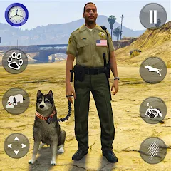 Взломанная Toby Police Dog Sim: Dogs Game  [МОД Menu] - стабильная версия apk на Андроид