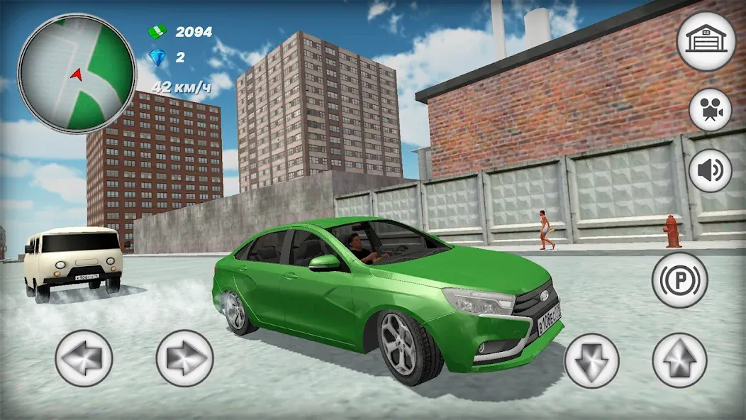 Русская тачка Лада Веста  [МОД Меню] Screenshot 1