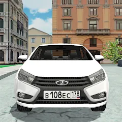 Скачать взломанную Русская тачка Лада Веста  [МОД Меню] - стабильная версия apk на Андроид