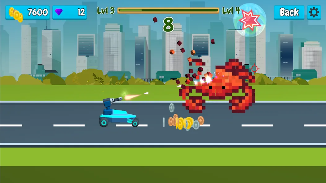 Rusher Crusher: Demolition! (Рашер Крашер)  [МОД Бесконечные монеты] Screenshot 1