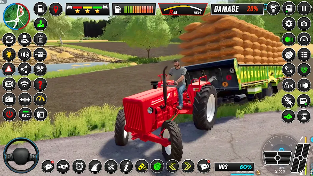 Indian Tractor Simulator Games  [МОД Много денег] Screenshot 1