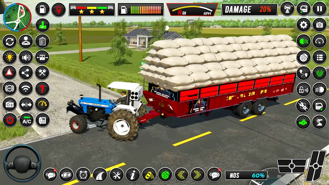 Indian Tractor Simulator Games  [МОД Много денег] Screenshot 3