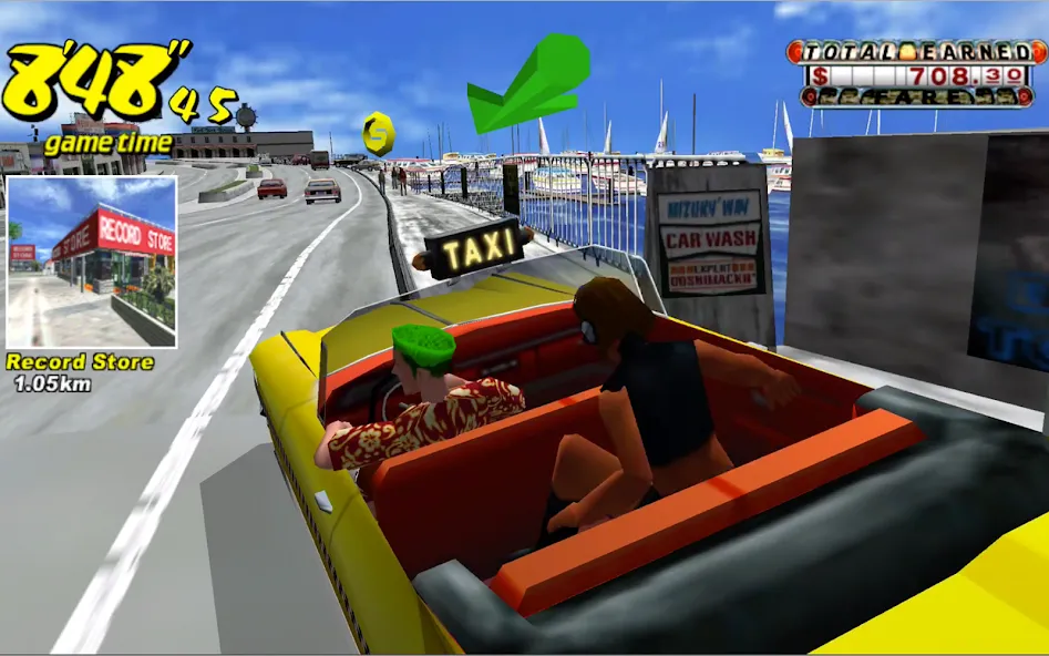 Crazy Taxi Classic (Крейзи Такси Классик)  [МОД Unlimited Money] Screenshot 5