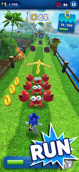 Sonic Dash - Endless Running (Соник Дэш)  [МОД Много денег] Screenshot 1