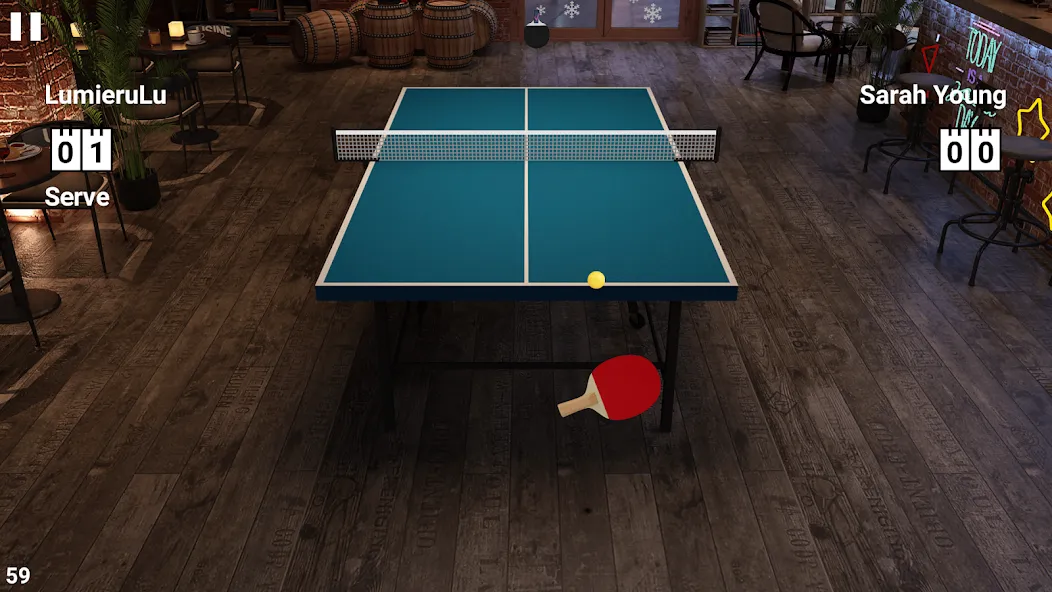 Virtual Table Tennis (Виртуальный настольный теннис)  [МОД Меню] Screenshot 2