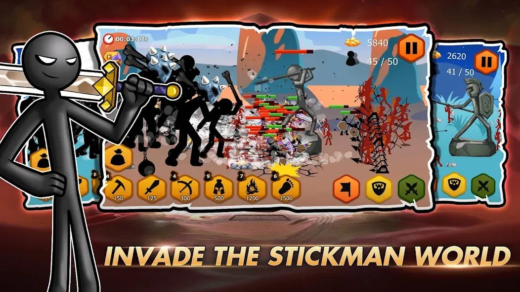 Stick Dynasty (Стритмен Баттл Уор)  [МОД Unlimited Money] Screenshot 3