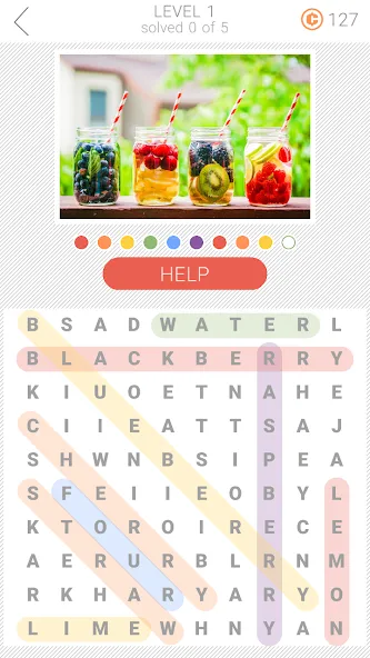 10x10 Word Search (десять на десять)  [МОД Unlimited Money] Screenshot 1