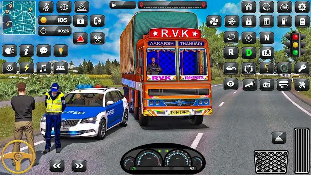 Indian Truck Driver Simulator  [МОД Бесконечные монеты] Screenshot 5