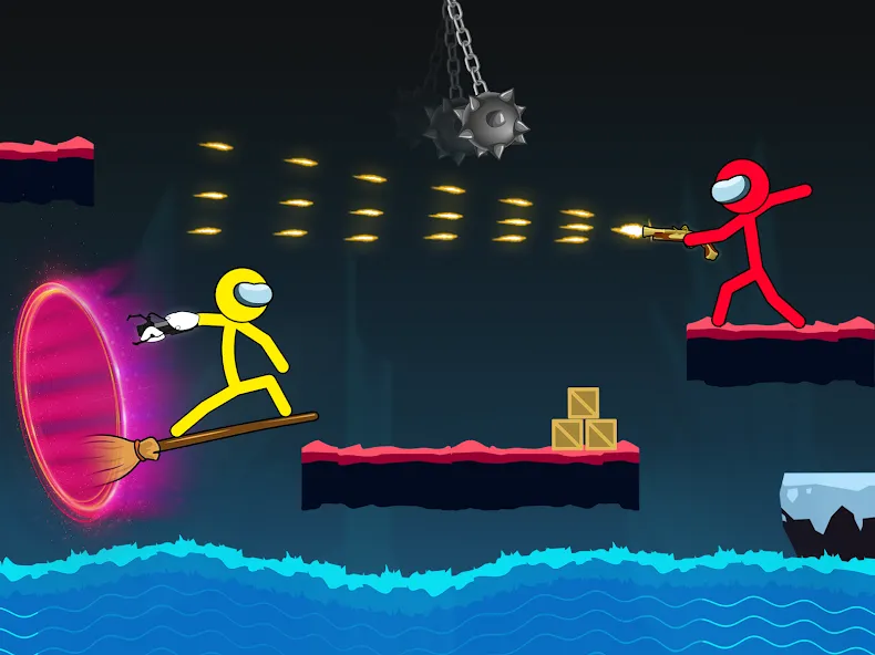 Stick-man Fighting Games  [МОД Unlimited Money] Screenshot 2