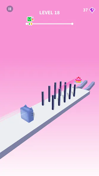 Jelly Shift - Obstacle Course (Джелли Шифт)  [МОД Меню] Screenshot 2