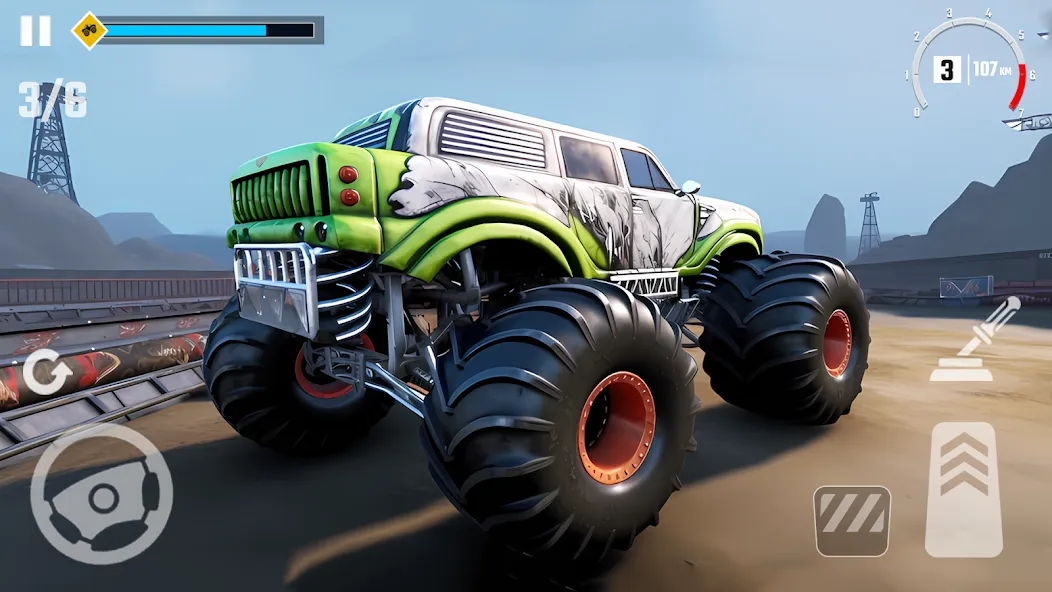 4x4 Monster Truck Racing Games (Монстр Трак Гонки игры)  [МОД Menu] Screenshot 5