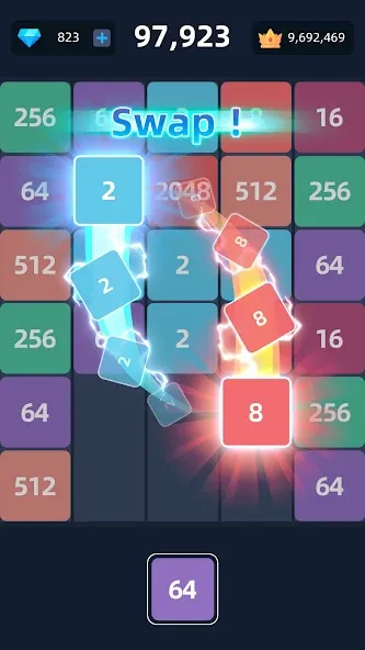 2048™ Merge Block Puzzle (Слияние блочных головоломок)  [МОД Все открыто] Screenshot 2