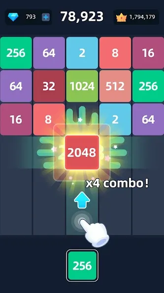 2048™ Merge Block Puzzle (Слияние блочных головоломок)  [МОД Все открыто] Screenshot 4