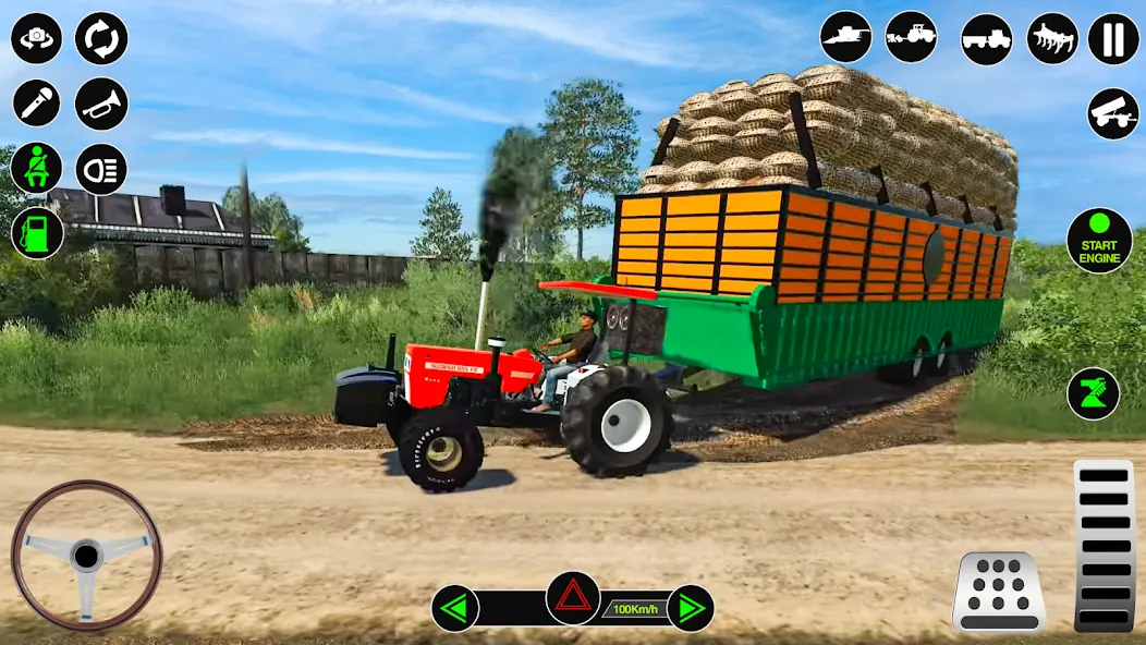 Farming Tractor Simulator Game  [МОД Mega Pack] Screenshot 1