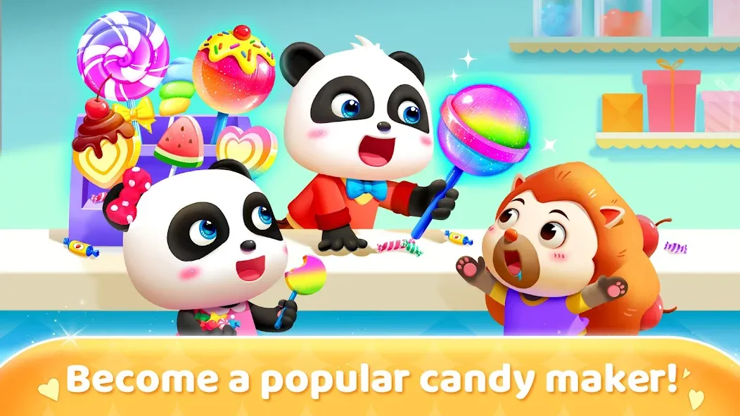 Little Panda's Candy Shop  [МОД Unlimited Money] Screenshot 5