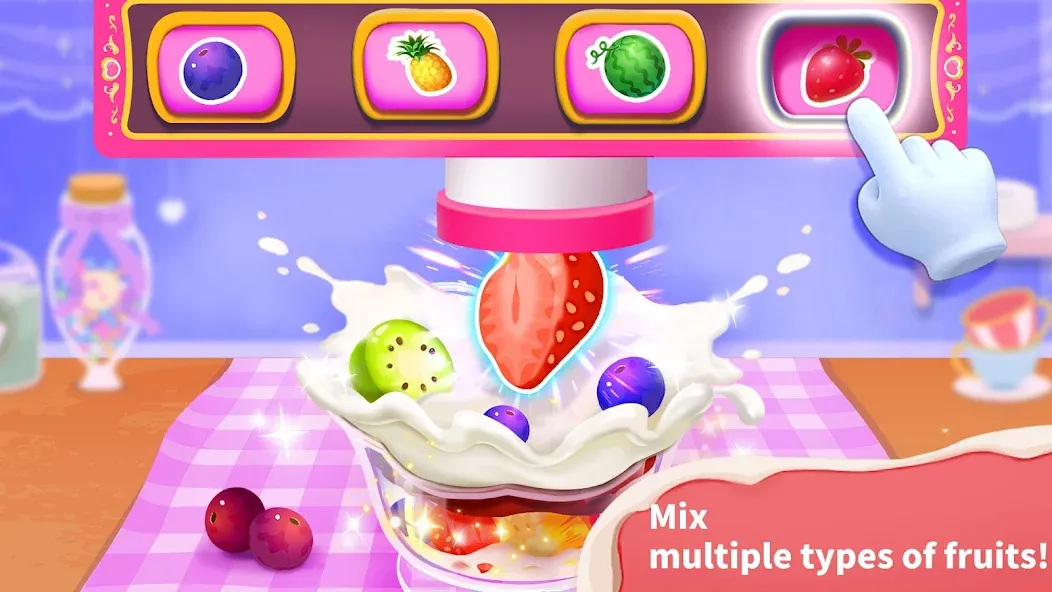 Baby Panda’s Ice Cream Shop  [МОД Бесконечные монеты] Screenshot 3