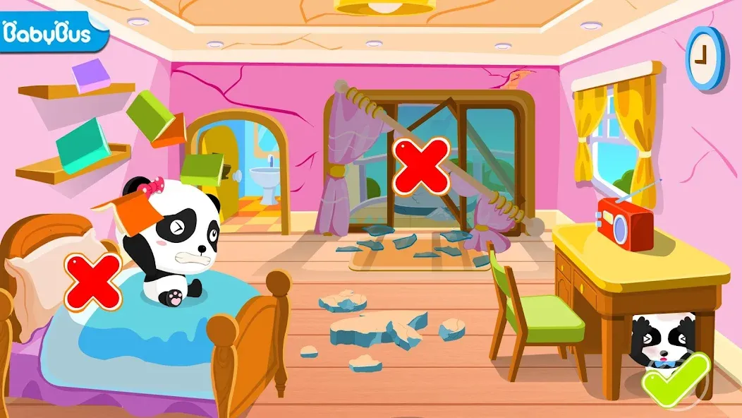 Baby Panda Earthquake Safety 1  [МОД Mega Pack] Screenshot 1