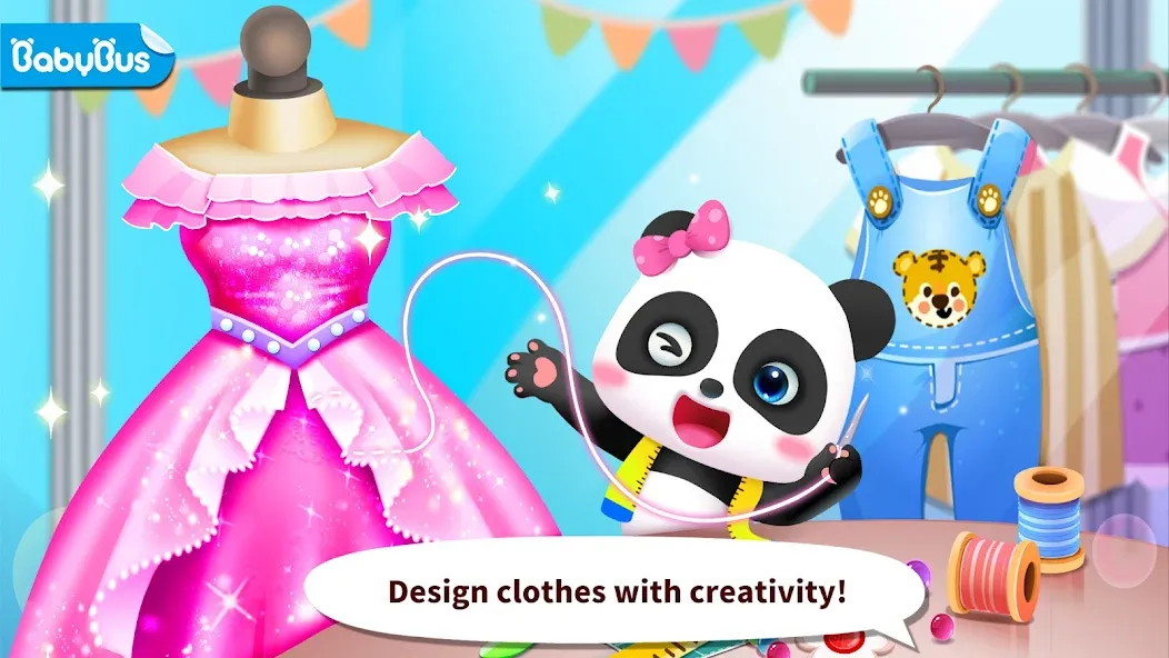 Baby Panda's Fashion Dress Up  [МОД Бесконечные монеты] Screenshot 2