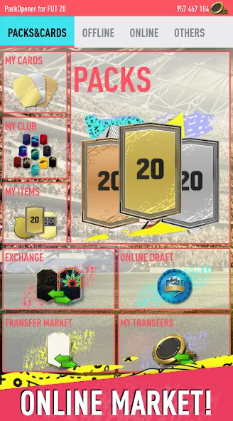 Pack Opener for FUT 20 by SMOQ (Пак открыватель для  20 от )  [МОД Много монет] Screenshot 2