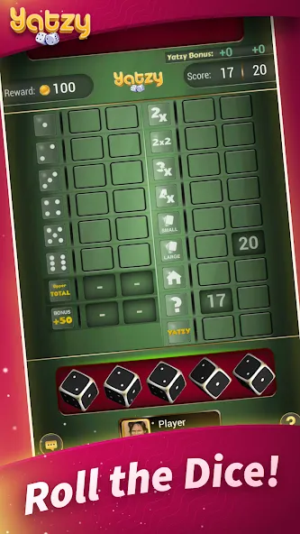 Yatzy - Offline Dice Games (Ятзи)  [МОД Бесконечные деньги] Screenshot 2