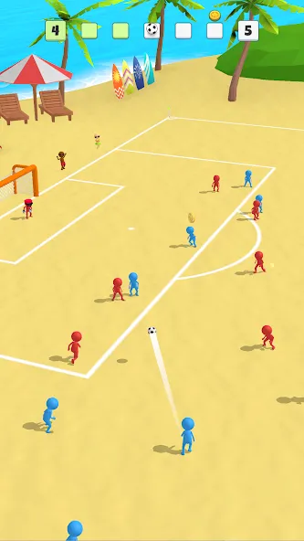 Super Goal: Fun Soccer Game (Супер Гол)  [МОД Бесконечные монеты] Screenshot 2