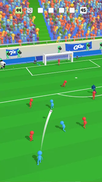 Super Goal: Fun Soccer Game (Супер Гол)  [МОД Бесконечные монеты] Screenshot 4