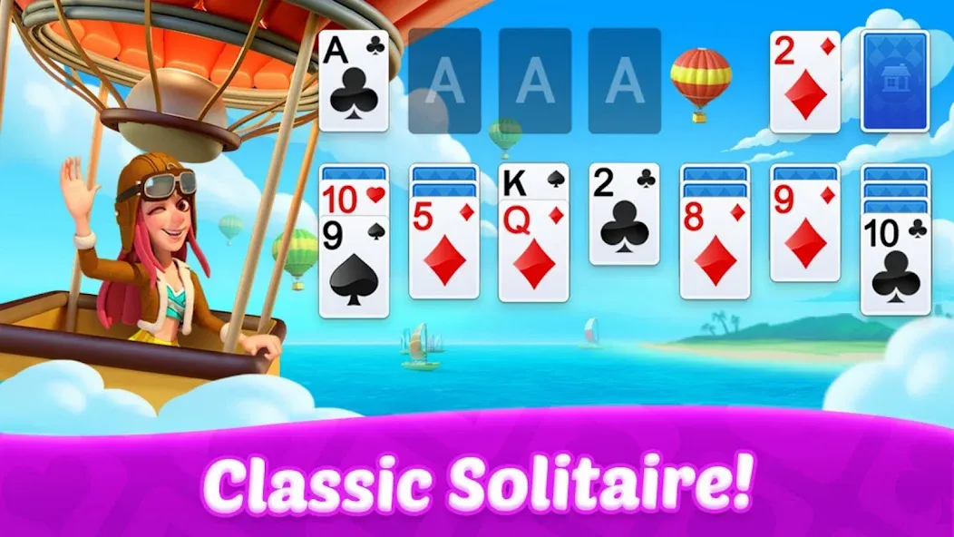 Solitaire: Card Games  [МОД Бесконечные деньги] Screenshot 2