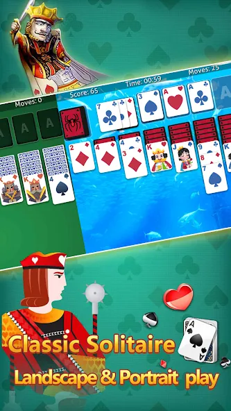 klondike solitaire :card shark  [МОД Бесконечные деньги] Screenshot 2