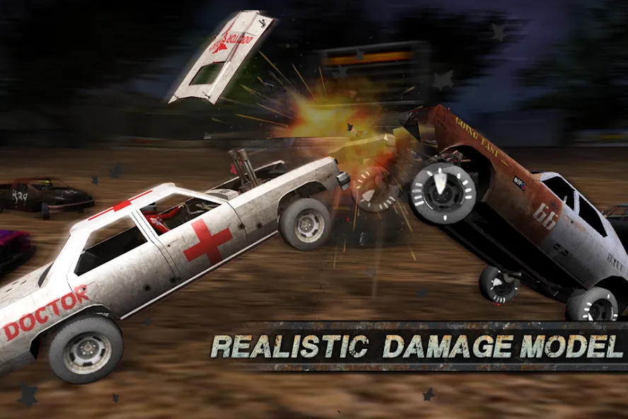 Demolition Derby: Crash Racing (Демолиция Дерби)  [МОД Unlimited Money] Screenshot 1